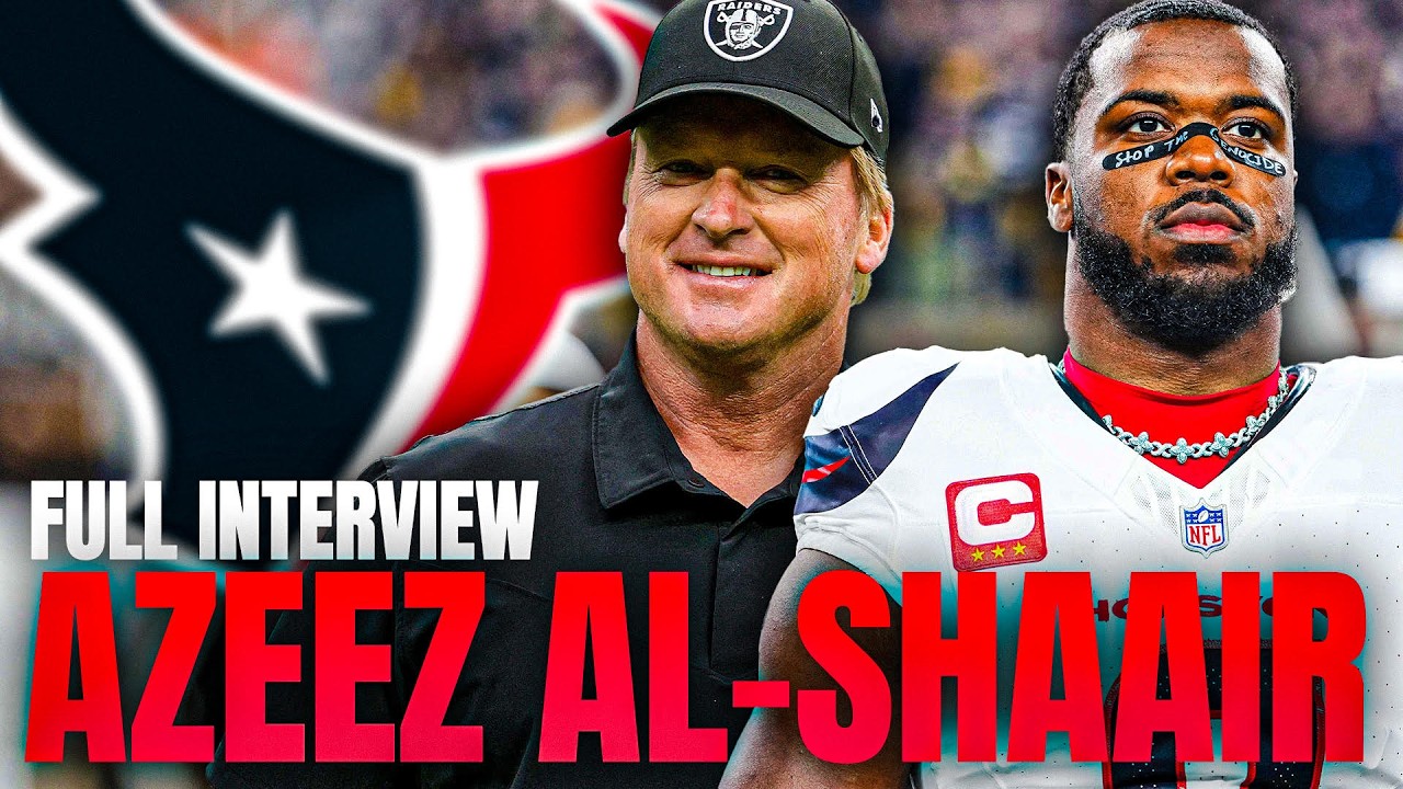 Texans LB Azeez Al-Shaair FULL INTERVIEW | Gruden Goes Long