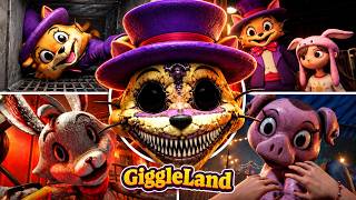 GIGGLELAND - All Jumpscares + All Bosses (4K Showcase)