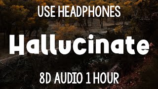 Dua Lipa - Hallucinate | 1 Hour (8D Audio)