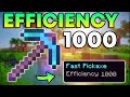 Minecraft Bedrock How to Get Efficiency 1000 Pickaxe | Bedrock Command Block Tutorial (1.19+)