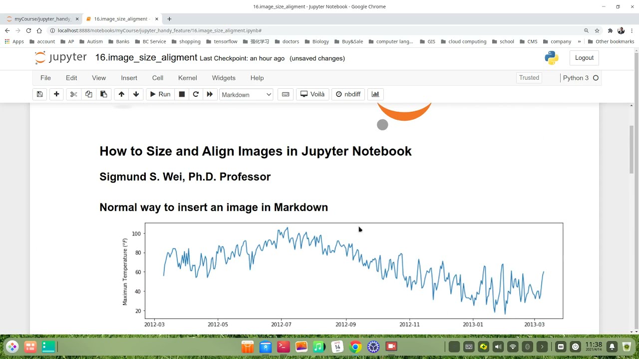 How To Size And Align An Embeded Image  In Jupyter Notebook