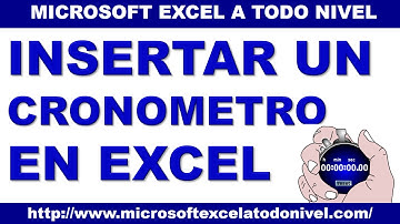 Insertar un Cronómetro en Excel | Tips y Trucos de Excel