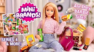 ZURU 5 Surprise Mini Brands Are They Barbie Doll Size - Series 4, Foodie, Mini Fashion & More