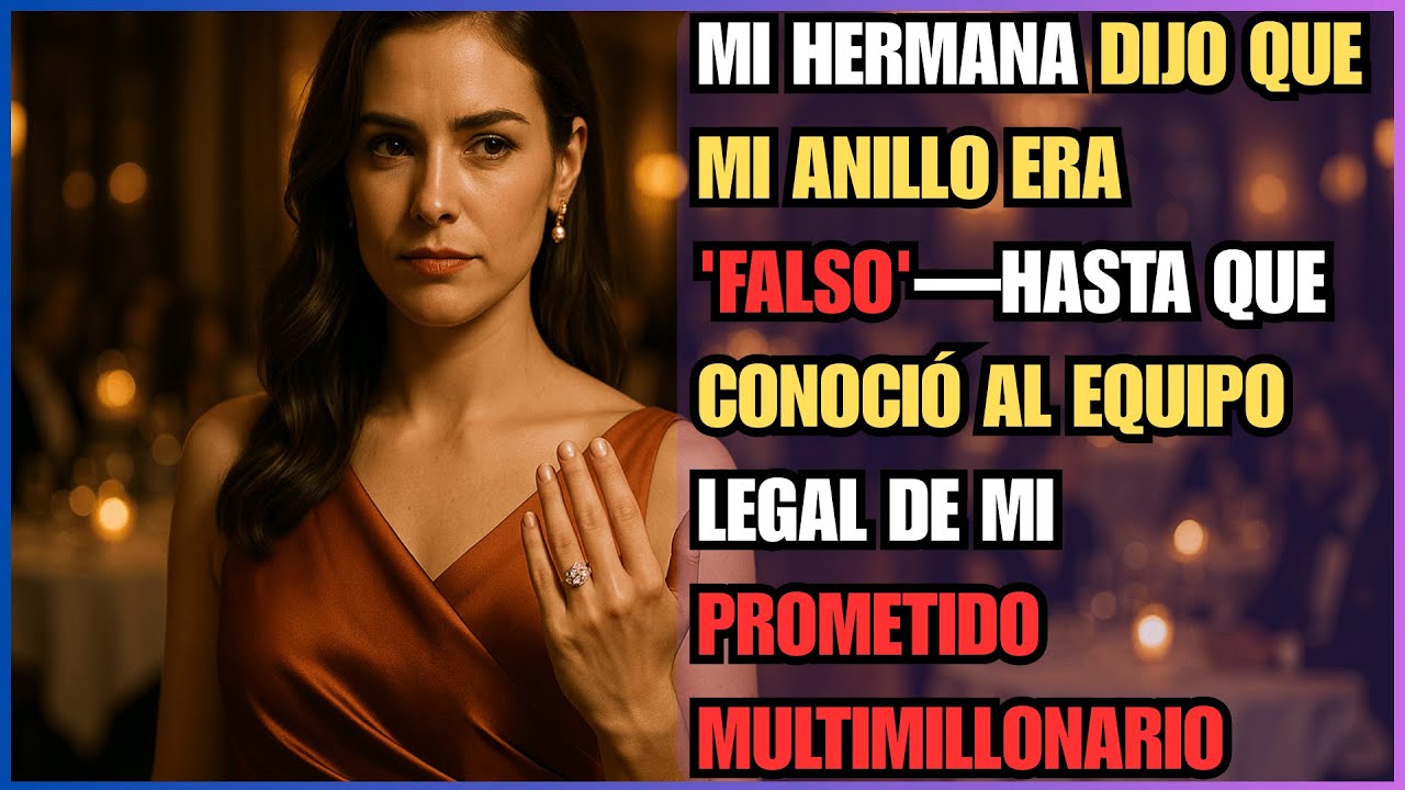 Mi HERMANA DIJO que mi ANILLO era 'FALSO'—hasta que CONOCIÓ al EQUIPO LEGAL de mi PROMETIDO...