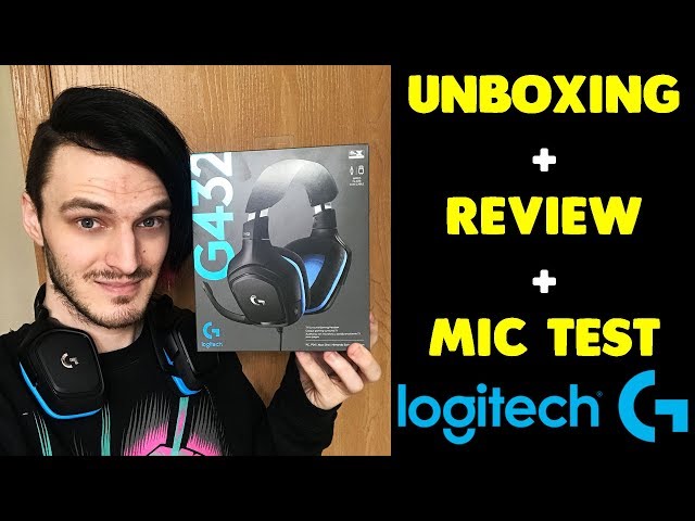 Logitech G432 Unboxing - Review - Microphone Test on PC + PS4 