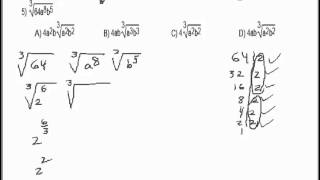 Solution to Problem 5, Math 125: Intermediate Algebra Topic 6