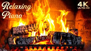Relaxing Christmas Music with Cozy Fireplace (24/7) - Warm and Cozy Study Music Ambience