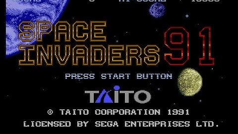 Mega Drive Longplay [204] Space Invaders 