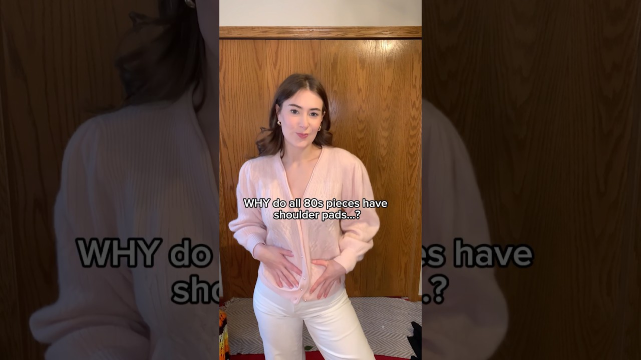 Why were shoulder pads in… pajamas?! 
