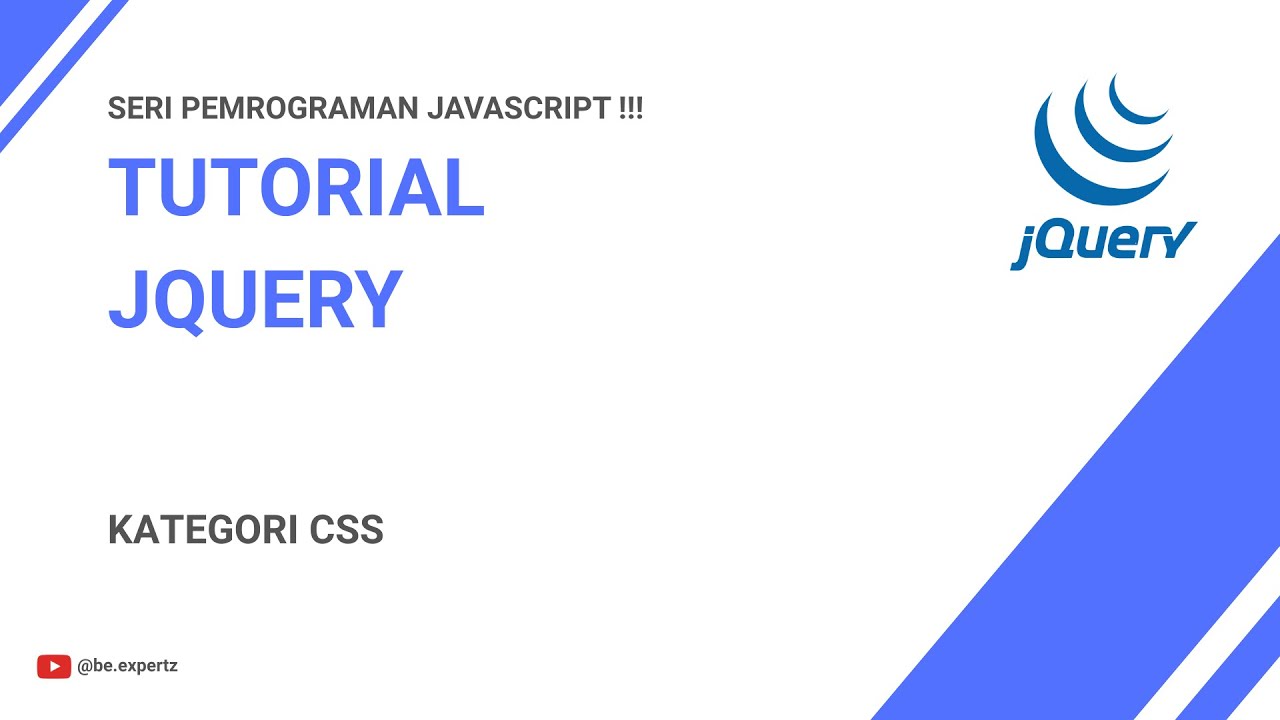 TUTORIAL JQUERY | KATEGORI CSS - YouTube