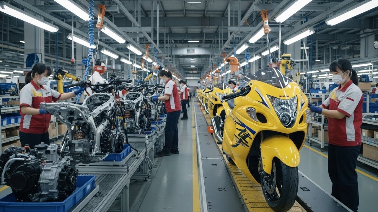 Inside the Suzuki Hayabusa Factory – Assembling the Ultimate Speed Machine Full Process