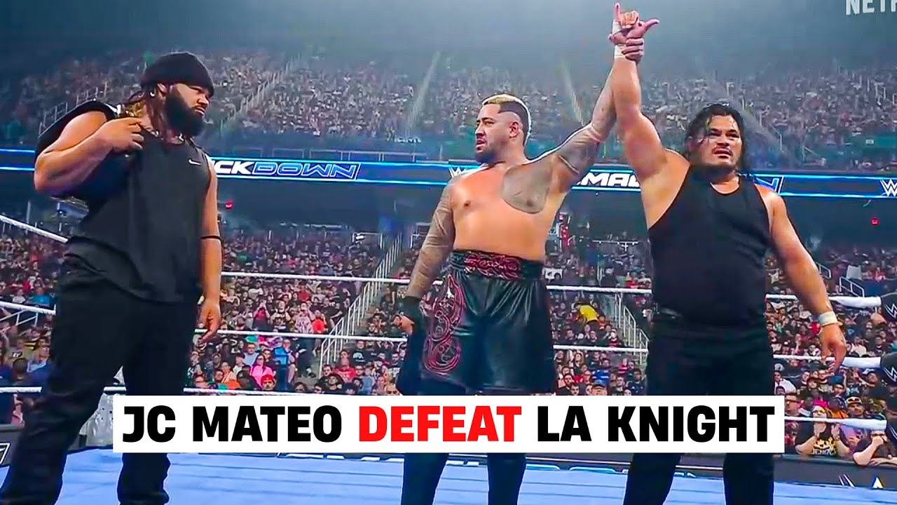 JC MATEO DEFEAT LA KNIGHT IN WWE DEBUT MATCH - YouTube