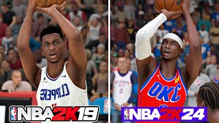 Scoring With Shai Gilgeous Alexander In Every NBA 2K