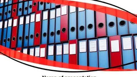 Record Keeping Office PowerPoint Template by PoweredTemplate.com