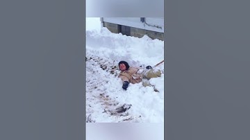 Thumbnail of The Happiness in Winter Days #satisfyling #asmr #ice #snow #fyp #oddlysatisfying