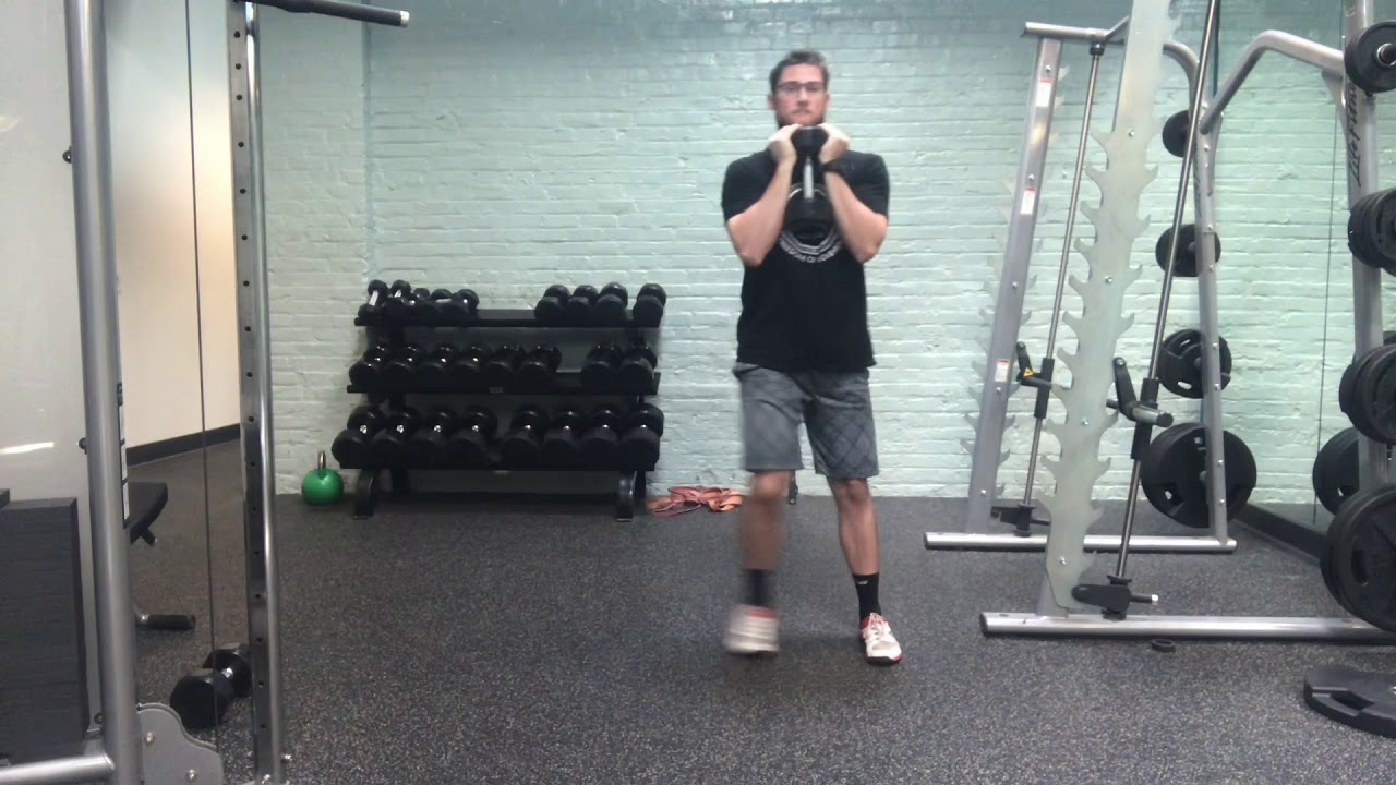 DB Goblet Lateral Lunge - YouTube