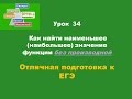 34 Как найти наименьшее наибольшее значение функции без производной