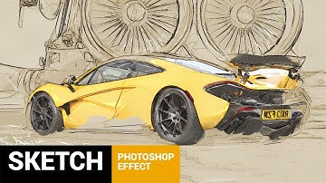 Architectum - Sketch Drafting Photoshop Action Tutorial