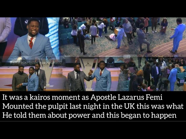 It was a kairos moment as Apst Lazarus mounted the pulpit last night in the UK this was the outcome class=