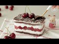 떠먹는 블랙 포레스트 케이크 : 체리 보틀 케이크 만들기 : Black Forest Cake : Cherry Bottle Cake Recipe | Cooking tree