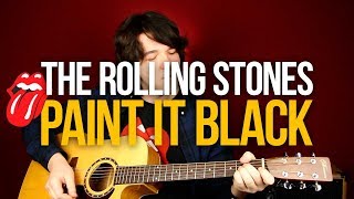 Как играть Paint It Black The Rolling Stones простой разбор на акустике для начинающих - Первый Лад