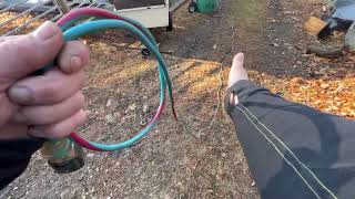 Wrapping or coiling an extension cord like a pro.  Learn how to coil an extension cord.