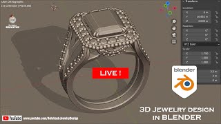 MODELING BLENDER 3D Jewelry - Diseño de joyas - Création de bijoux
