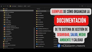 H0: Cómo organizar la DOCUMENTACION del SISTEMA DE GESTIÓN de SEGURIDAD, MEDIO AMBIENTE Y CALIDAD