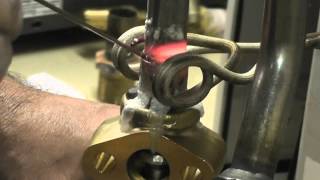 Brass Regulator to steel pipe braze