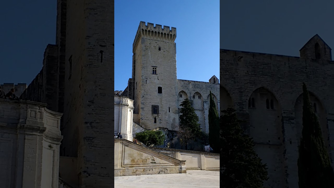 Avignon, France 11-30-16 Palais des Papes (Popes' Palace) southeastern France Jeff and Heather