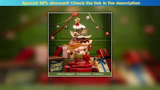 Get Original Dimoo Become A Christmas Tree Figurine Hanging Card Collectible Model Christmas Gift••