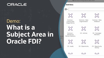 What is a Subject Area in Oracle Fusion Data Intelligence?