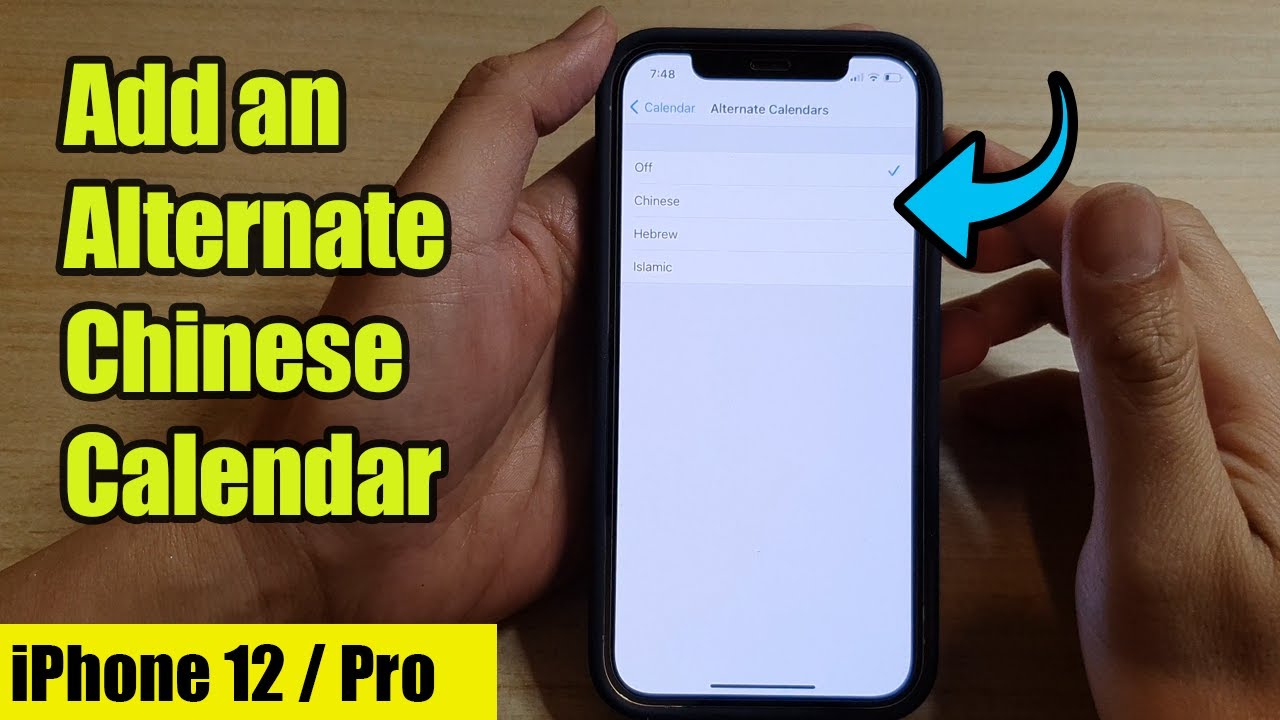 iPhone 12 How to Add an Alternate Chinese Calendar YouTube