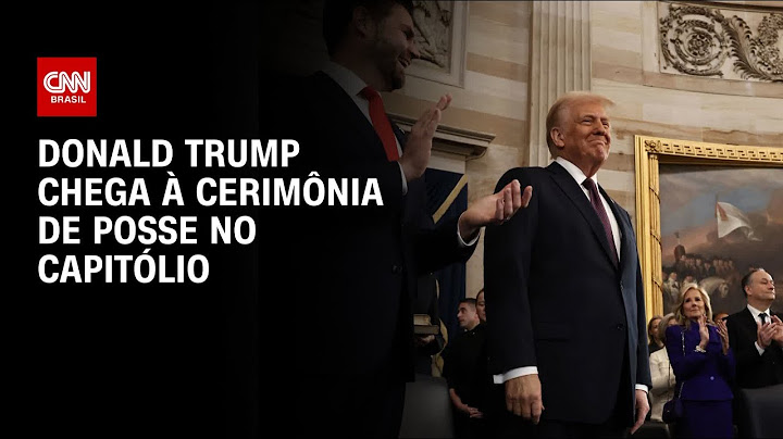 Donald Trump chega à cerimônia de posse no Capitólio |