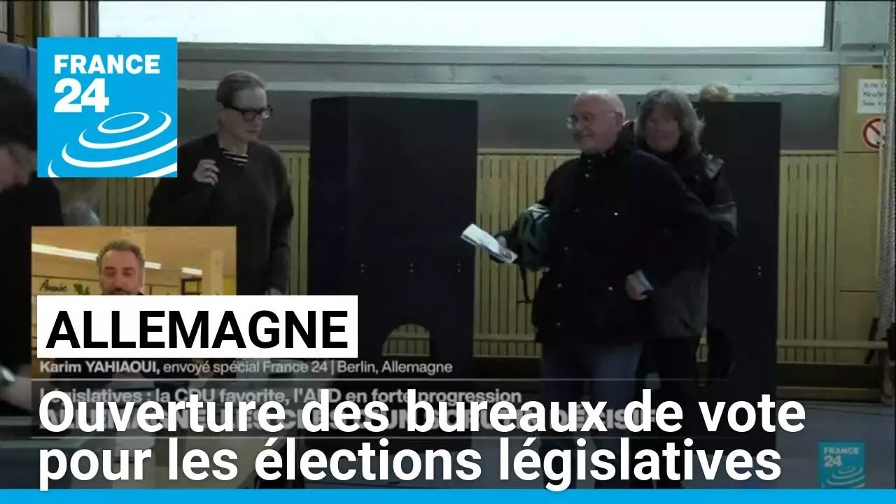 Allemagne : ouverture des bureaux de vote pour les élections législatives • FRANCE 24