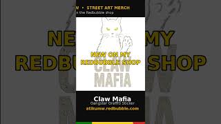 Minimal. Menacing. 🐾 Claw Mafia Sticker Design