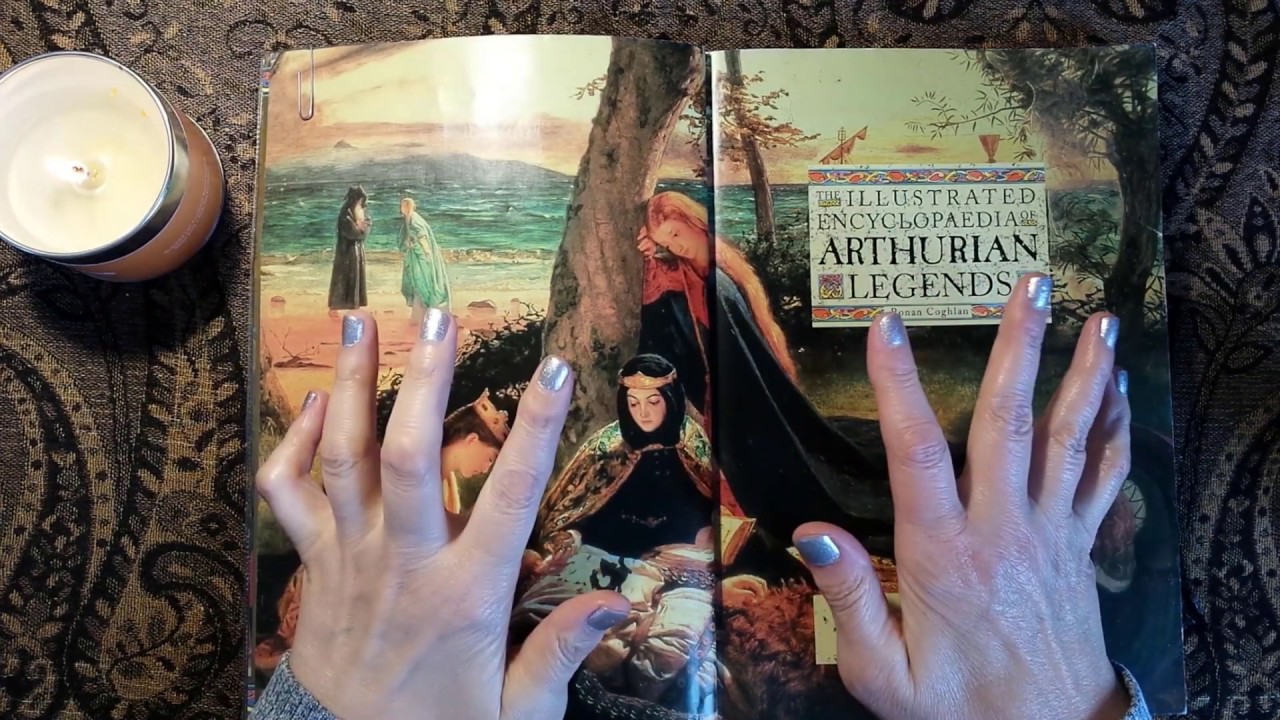 ASMR | Arthurian Legends Library Book - Whispered Reading with Candle