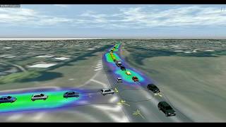 Northern access roundabout simulation