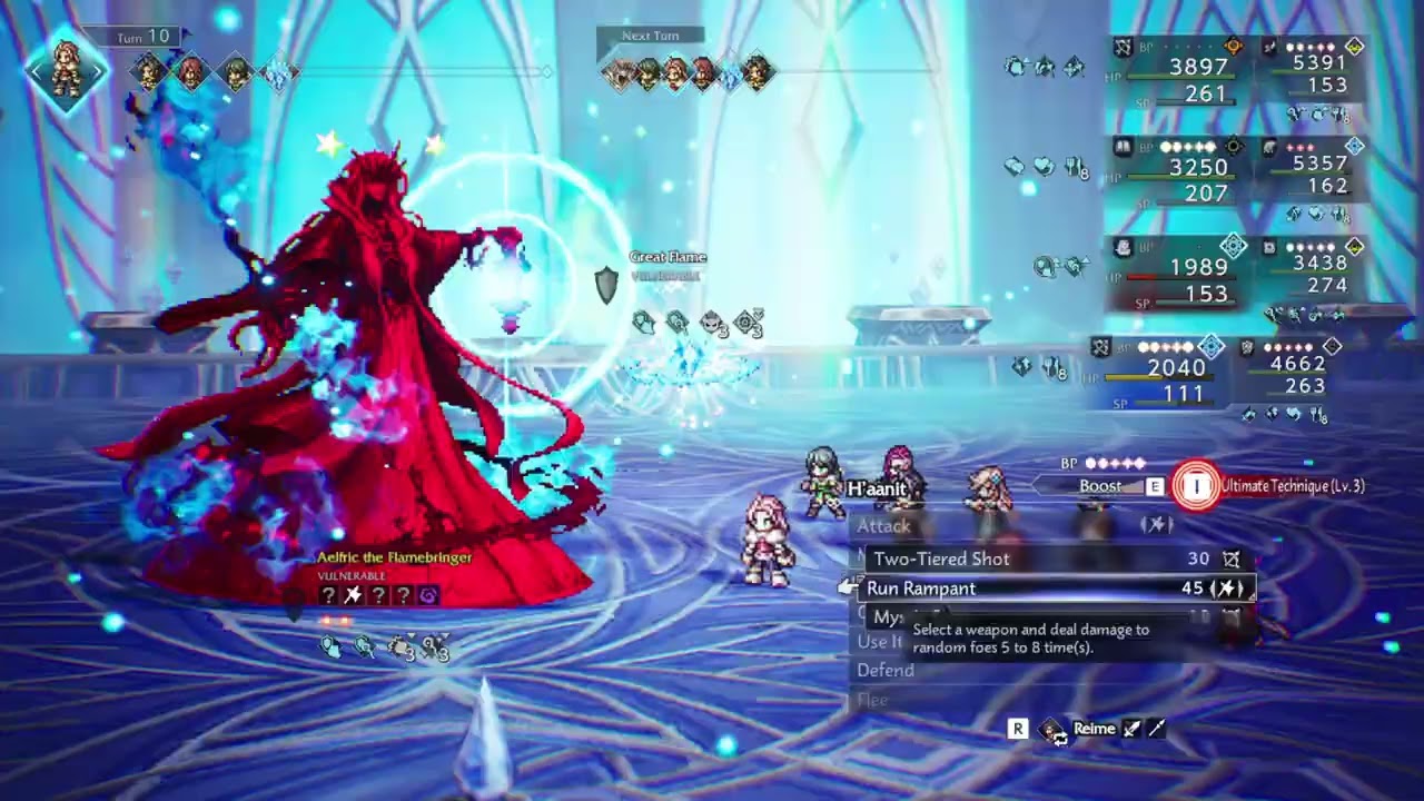 Octopath Traveler 0: Aelfric the Flamebringer Boss Fight