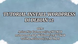 Tutorial Instal Wordpress di Debian 12 dan Sharing Server | Portal Informasi Pramuka