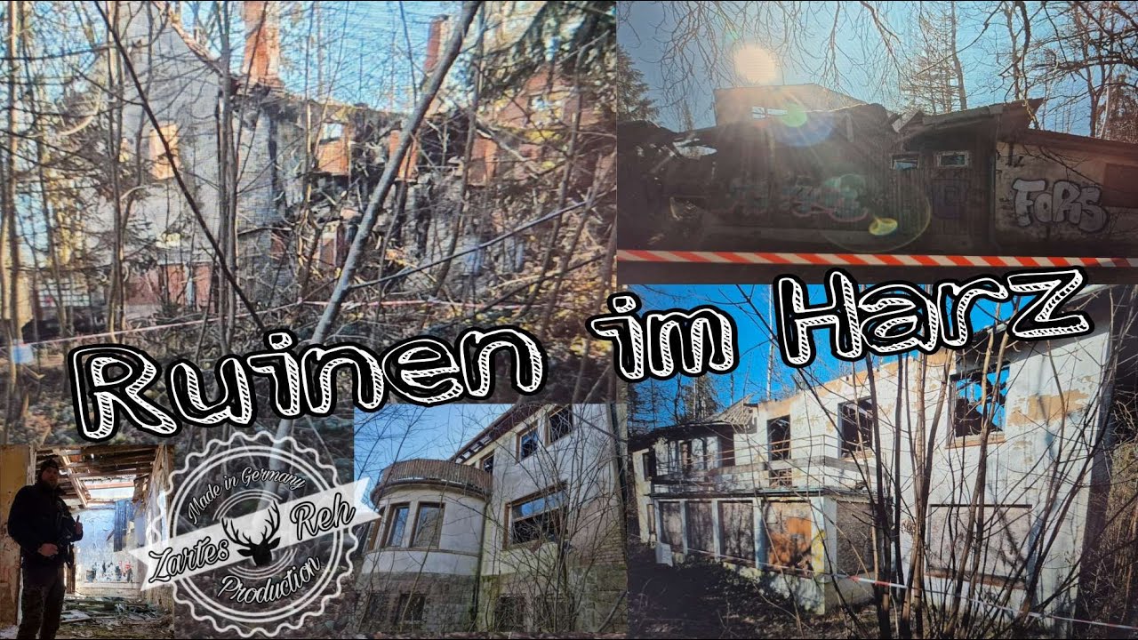 Die Harzer Ruinen im Wald & der Axt Mann. Lost Places Erkundung, nimmt unerwartete Wendung #urbex