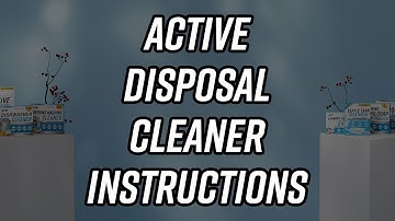 Active Garbage Disposal Cleaner Instructions