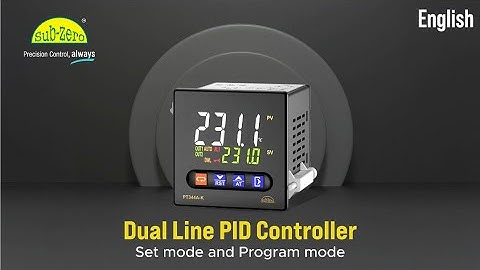 PT-l244A-K : PID Temperature controller - Set mode and program mode Level 1 (English)