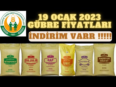 19 OCAK 2023 GÜBRE FİYATLARI / TARIM KREDİ KOOPERATİF GÜBRE FİYATLARI #gübre #tarımkredikooperatifi