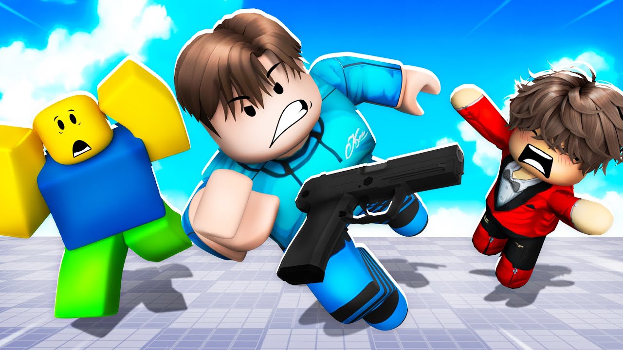 روبلوكس اول واحد ياخذه يفوز ! Shoot or Die