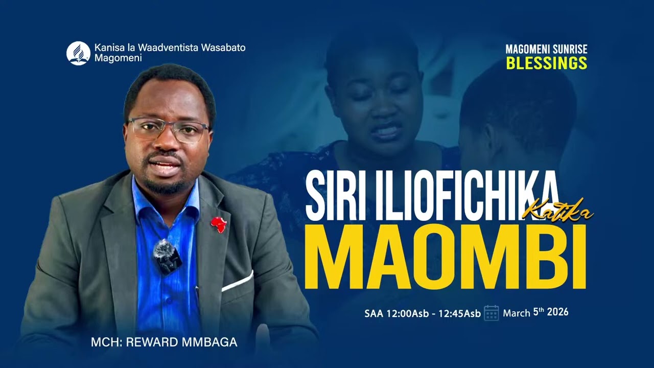 MAOMBI HUPONYA  | PR. REWARD MMBAGA | 05.03.2026