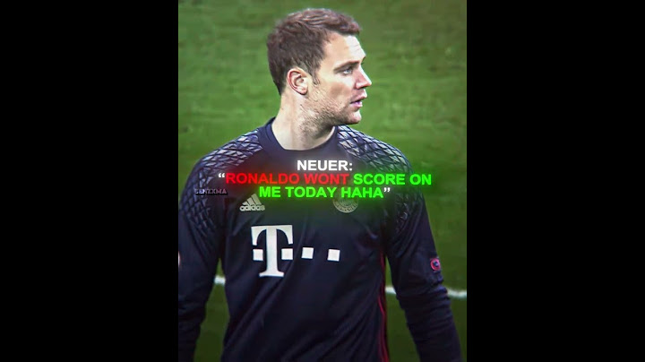 When Ronaldo Shushed Neuer 🥶😳