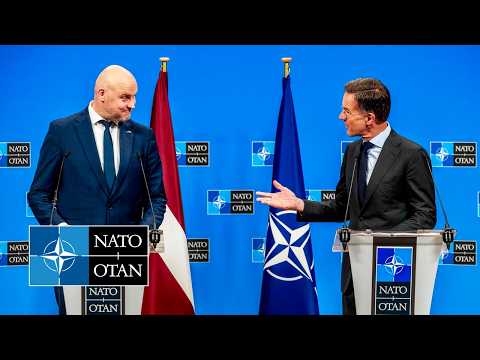 NATO Secretary General with the Prime Minister of Latvia 🇱🇻 Andris Kulbergs, 17 JUN 2026