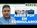 MOSTRAR archivos PDF en Formulario de Microsoft Excel [VBA]