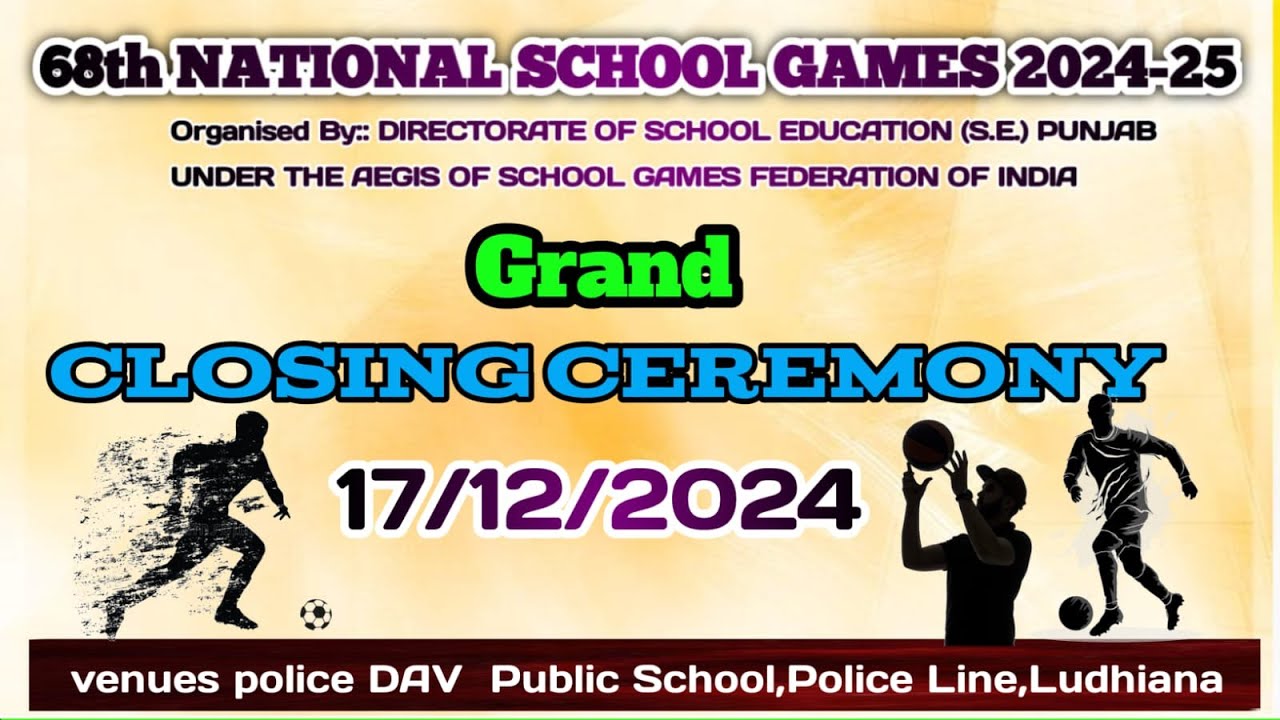 Closing Ceremony At Police DAV  Public School Ludhiana Punjab